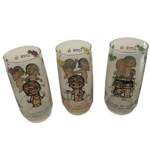 lot of 3 Vintage 1976 Kim Casali LA Times Cartoon Love Is Glasses